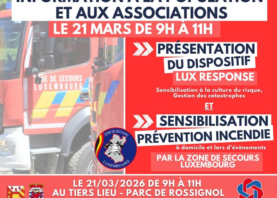 La commune de Tintigny renforce la culture du risque